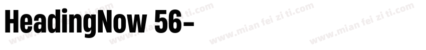 HeadingNow 56字体转换